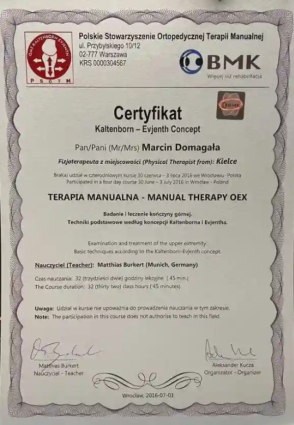 Marcin Domagała Osteopata Kielce 9